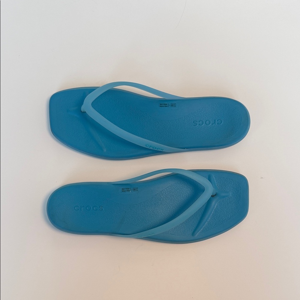 CROCS Miami flip flops in blue